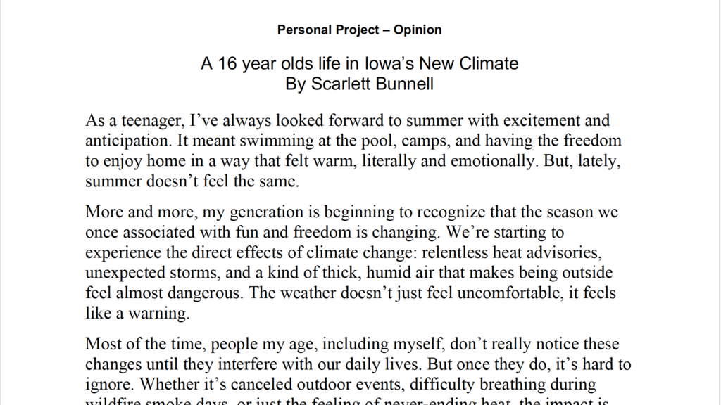 Preview of Scarlett B's opinion work