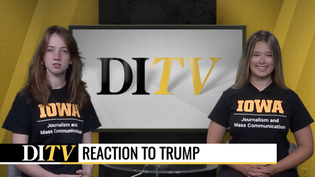 Screenshot of broadcast journalism's newscast for 2024